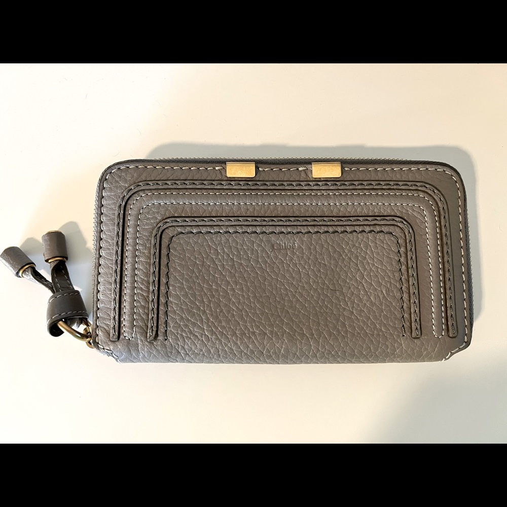 Authentic Chloe Marcie long zip-around wallet